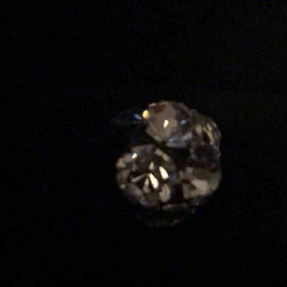 Antique earrings clip on crystal 1940 early cute - Picture 8 of 8